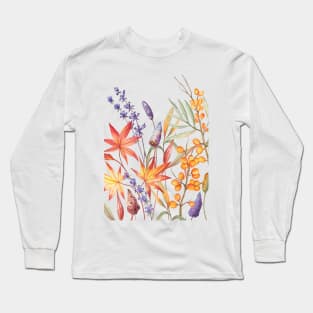 Autumn leaves and berries Long Sleeve T-Shirt